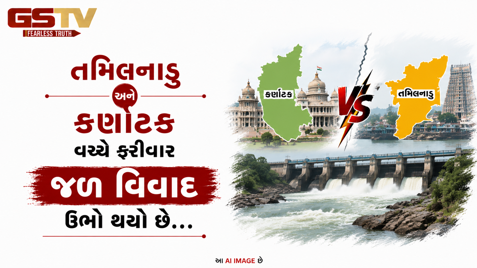 VIDEO:ANDARNI VAAT/તમિલનાડુ અને કર્ણાટક વચ્ચે ફરીવાર જળ વિવાદ ઉભો થયો છે