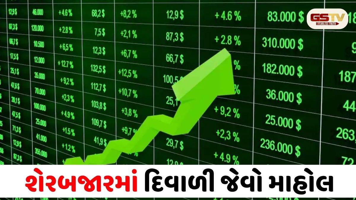 VIDEO/ શેરબજારમાં રોકેટ ગતિ: કાચા તેલના ભાવ ઘટતાં સેન્સેક્સ-નિફ્ટીમાં બમ્પર ઉછાળો, દલાલ સ્ટ્રીટમાં દિવાળી જેવો માહોલ
