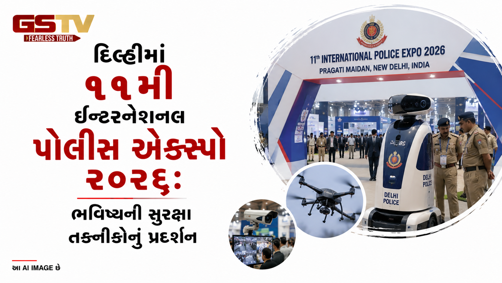 VIDEO : દિલ્હીમાં ૧૧મી ઇન્ટરનેશનલ પોલીસ એક્સ્પો ૨૦૨૬: ભવિષ્યની સુરક્ષા તકનીકોનું પ્રદર્શન