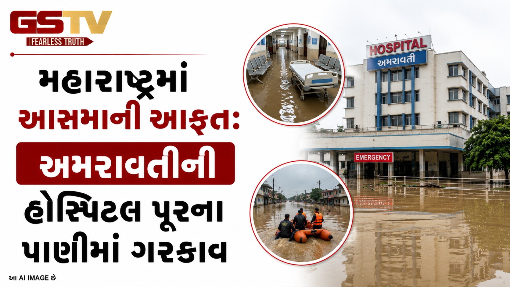 VIDEO: ANDAR NI VAAT/ મહારાષ્ટ્રમાં આસમાની આફત: અમરાવતીની હોસ્પિટલ પૂરના પાણીમાં ગરકાવ