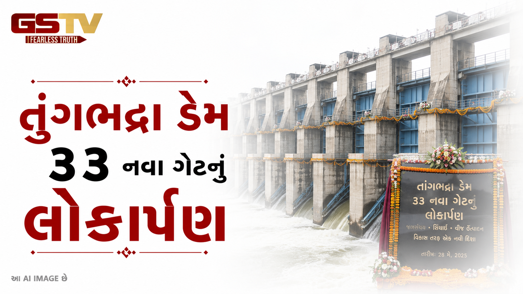VIDEO: તુંગભદ્રા ડેમ: ૩૩ નવા ગેટનું લોકાર્પણ