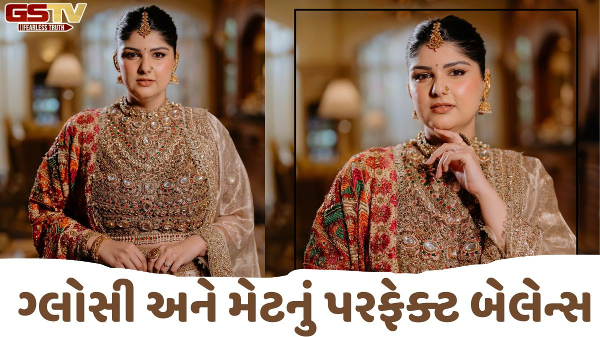 Beauty Tips: બ્રાઇડ્સ અને ગર્લ્સમાં ફેવરિટ બની રહ્યો છે 'સૅટિન ફિનિશ' મેકઅપ, Anshula Kapoorનો આ લુક તમે પણ કરો ટ્રાય