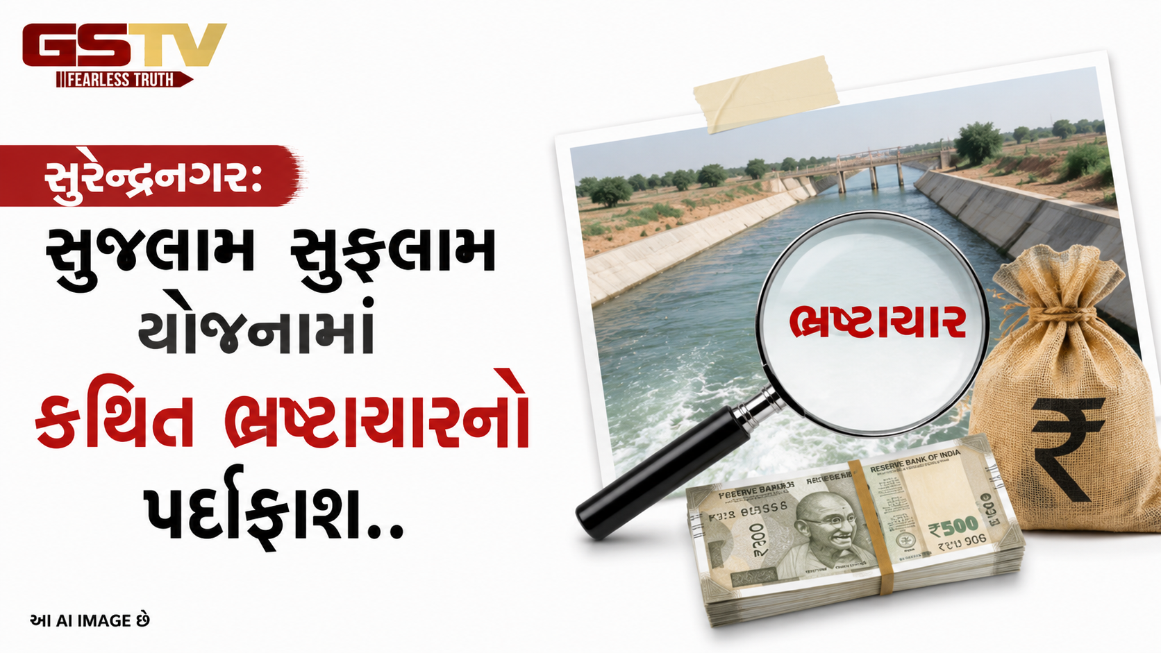 VIDEO : સુરેન્દ્રનગર: સુજલામ સુફલામ યોજનામાં કથિત ભ્રષ્ટાચારનો પર્દાફાશ