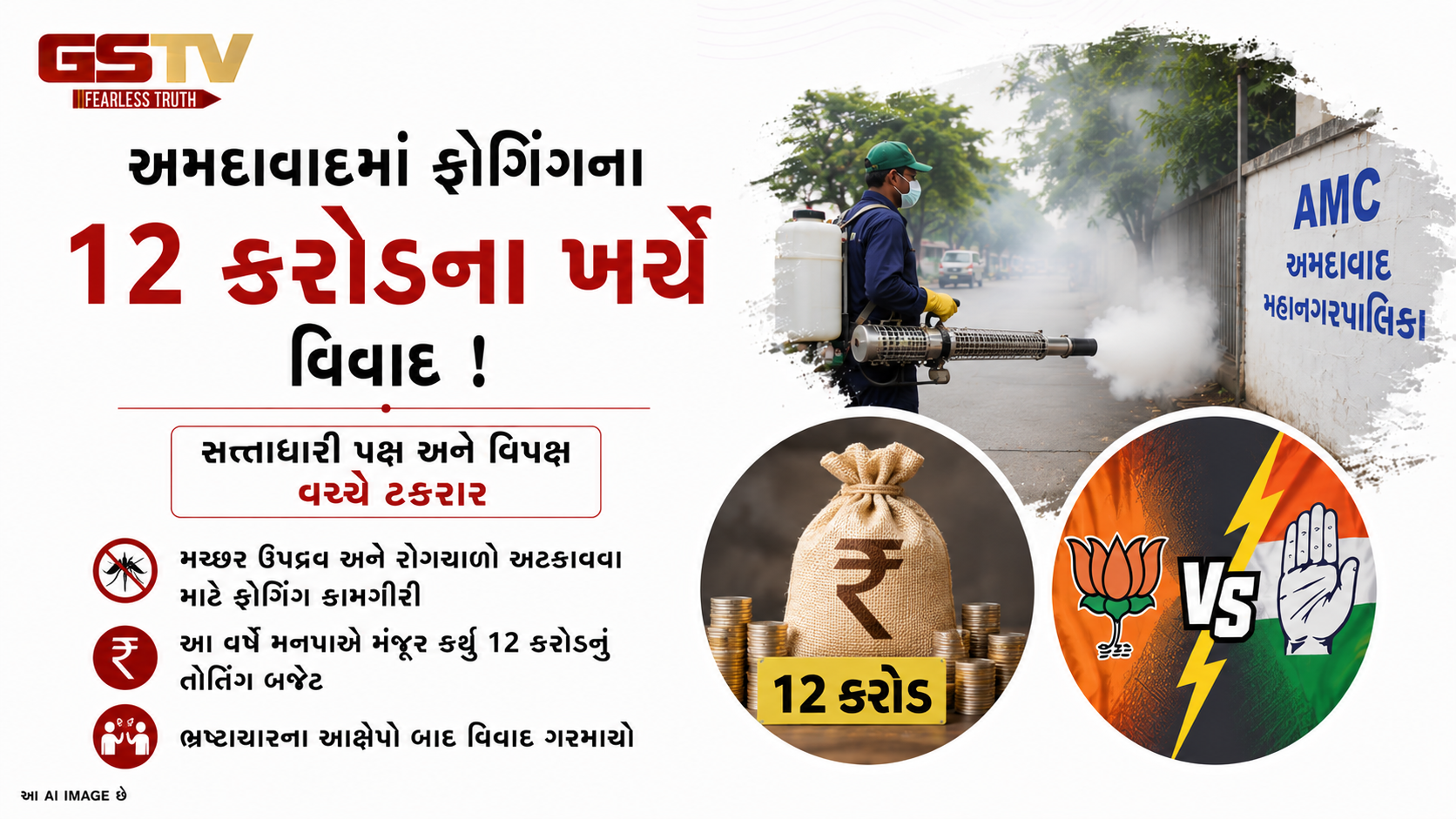 VIDEO : ફોગિંગ માટે ફાળવેલા ૧૨ કરોડના બજેટ સામે વિપક્ષના સવાલ