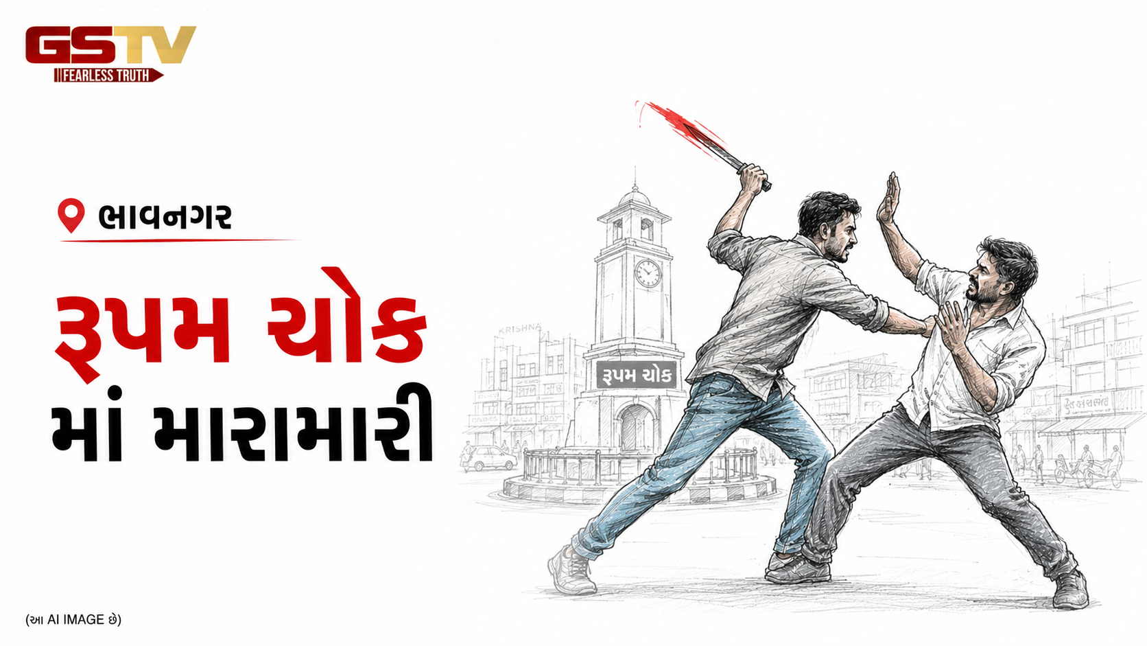 VIDEO: ભાવનગરમાં જાહેરમાં છરી સાથે મારામારીનો વીડિયો વાયરલ
