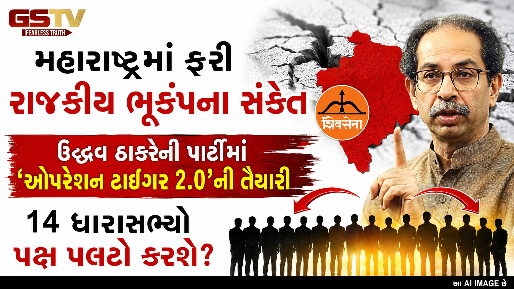 મહારાષ્ટ્રમાં ઠાકરે સેનામાં ફરી મોટું ગાબડું! 14 ધારાસભ્યો પક્ષ પલટો કરે તેવી શક્યતા