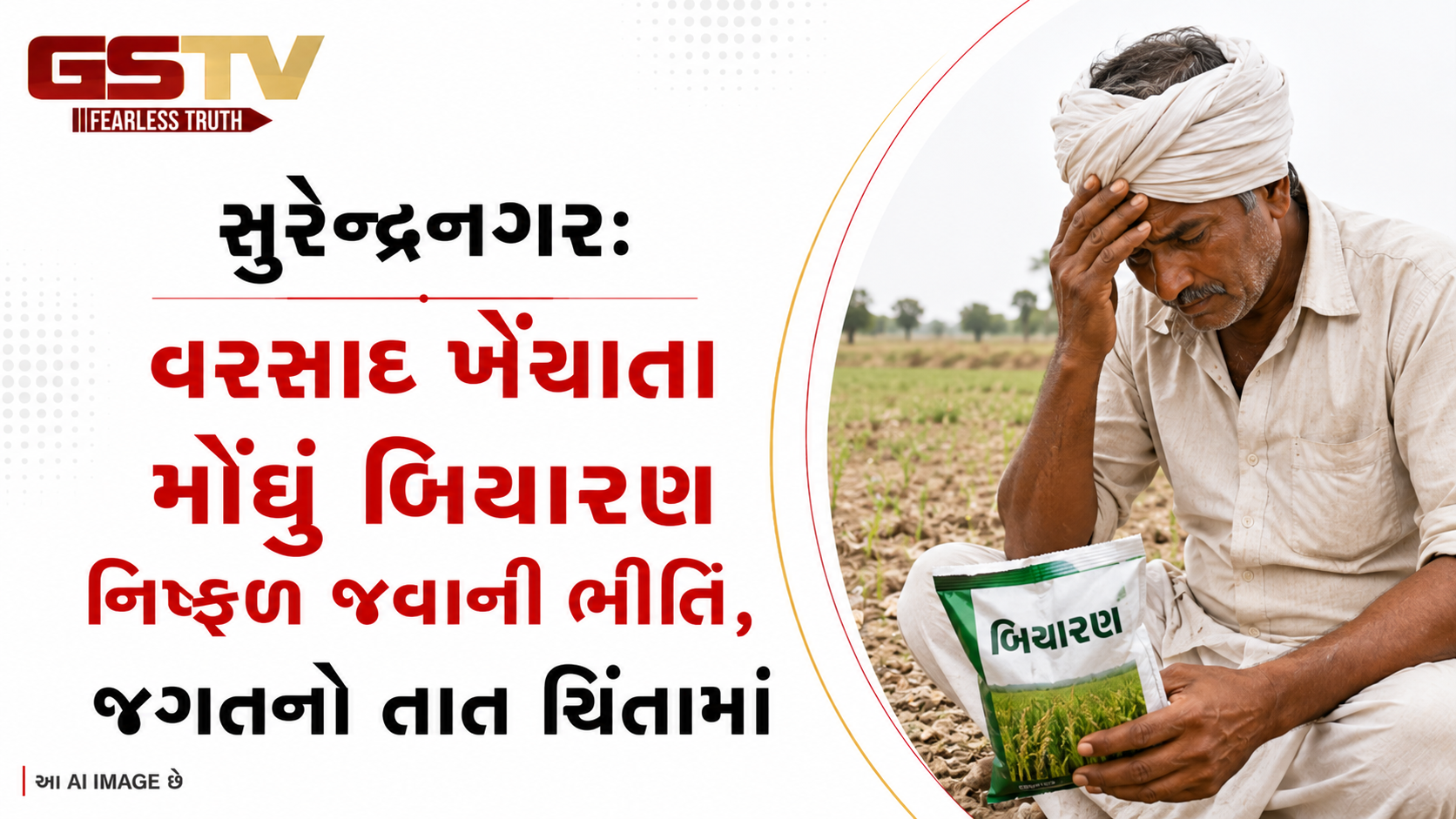 VIDEO:સુરેન્દ્રનગર: વરસાદ ખેંચાતા મોંઘું બિયારણ નિષ્ફળ જવાની ભીતિ, જગતનો તાત ચિંતામાં.