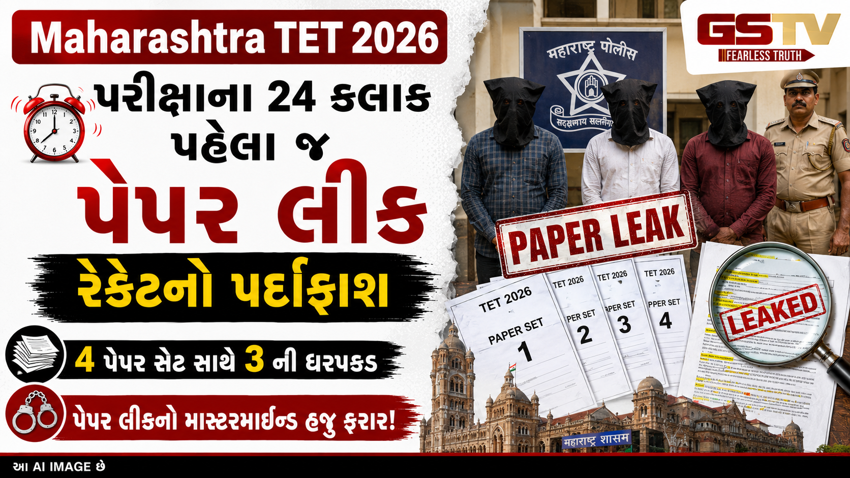 Maharashtra TET 2026: પેપર લીકમાં 1.5 કરોડમાં થઈ હતી ડીલ, પોલીસે 3ને દબોચ્યા
