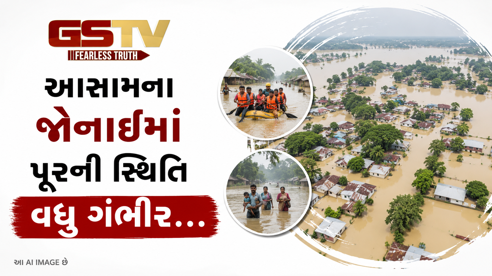 VIDEO: આસામના જોનાઈમાં પૂરની સ્થિતિ વધુ ગંભીર