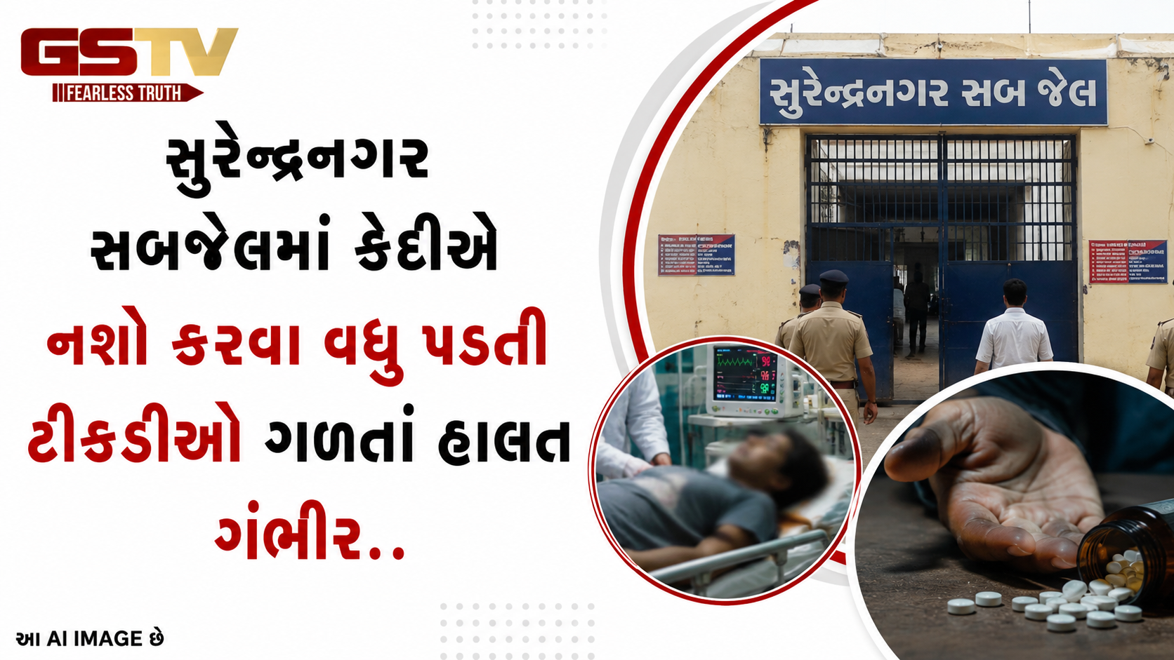 VIDEO : સુરેન્દ્રનગર સબજેલમાં કેદીએ નશો કરવા વધુ પડતી ટીકડીઓ ગળતાં હાલત ગંભીર