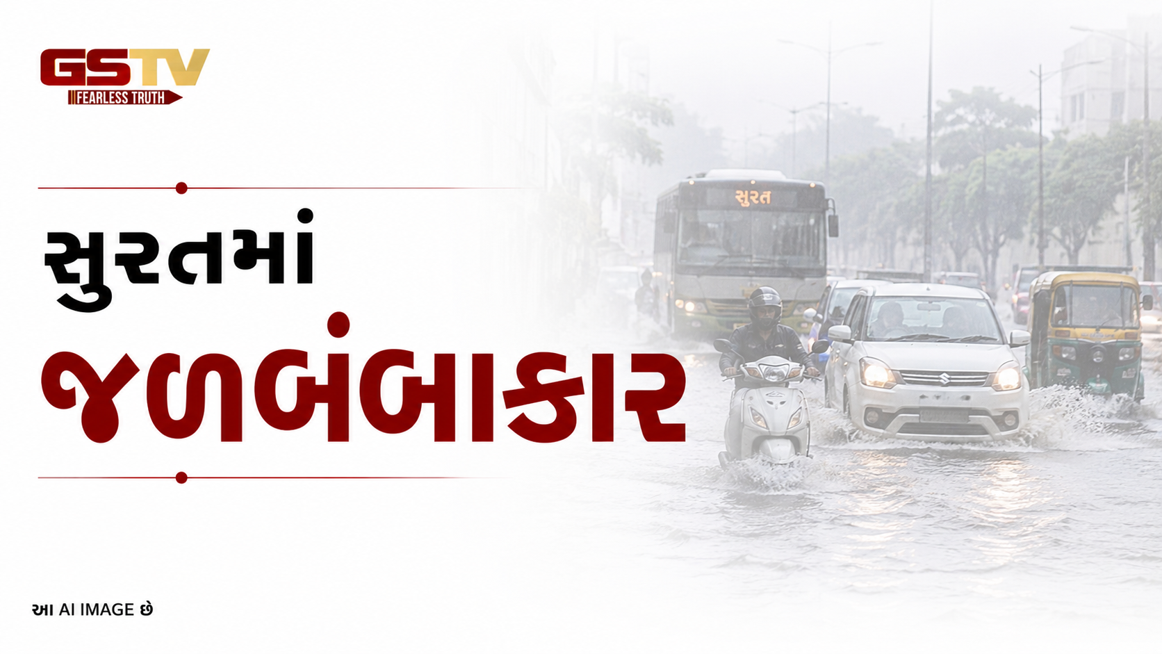 VIDEO: VIDEO: સુરતમાં જળબંબાકાર