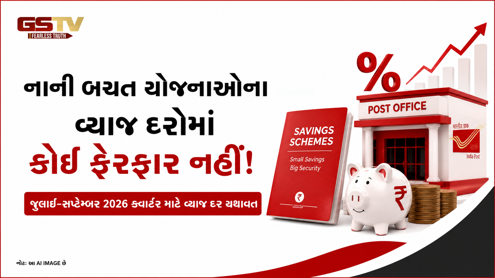 જુલાઈ-સપ્ટેમ્બર 2026 માટે સ્મોલ સેવિંગ સ્કીમના વ્યાજ દર જાહેર, PPF-SCSS સહિત તમામ યોજનાઓના દર યથાવત
