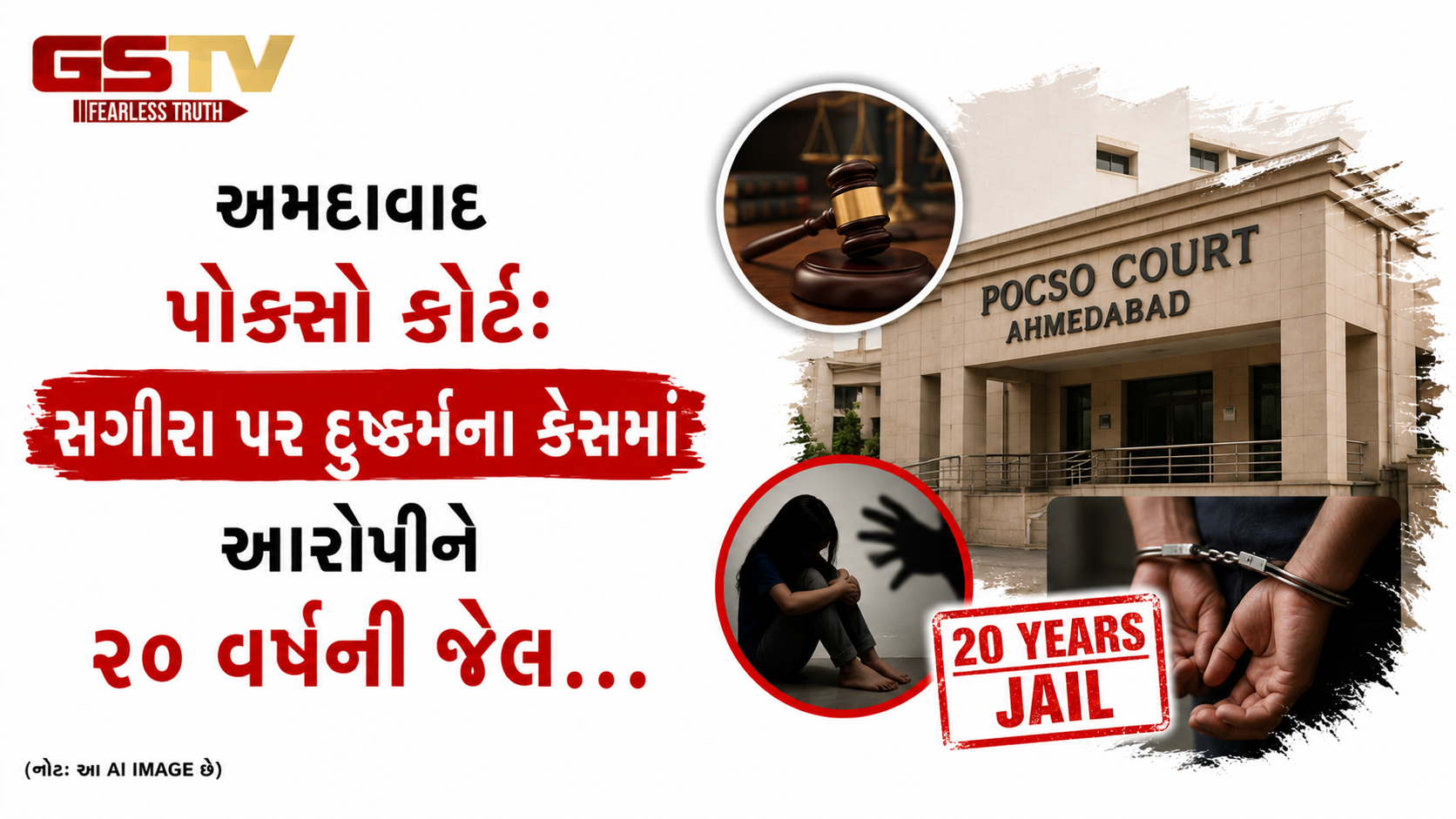 VIDEO: અમદાવાદ પોક્સો કોર્ટ: સગીરા પર દુષ્કર્મના કેસમાં આરોપીને ૨૦ વર્ષની જેલ