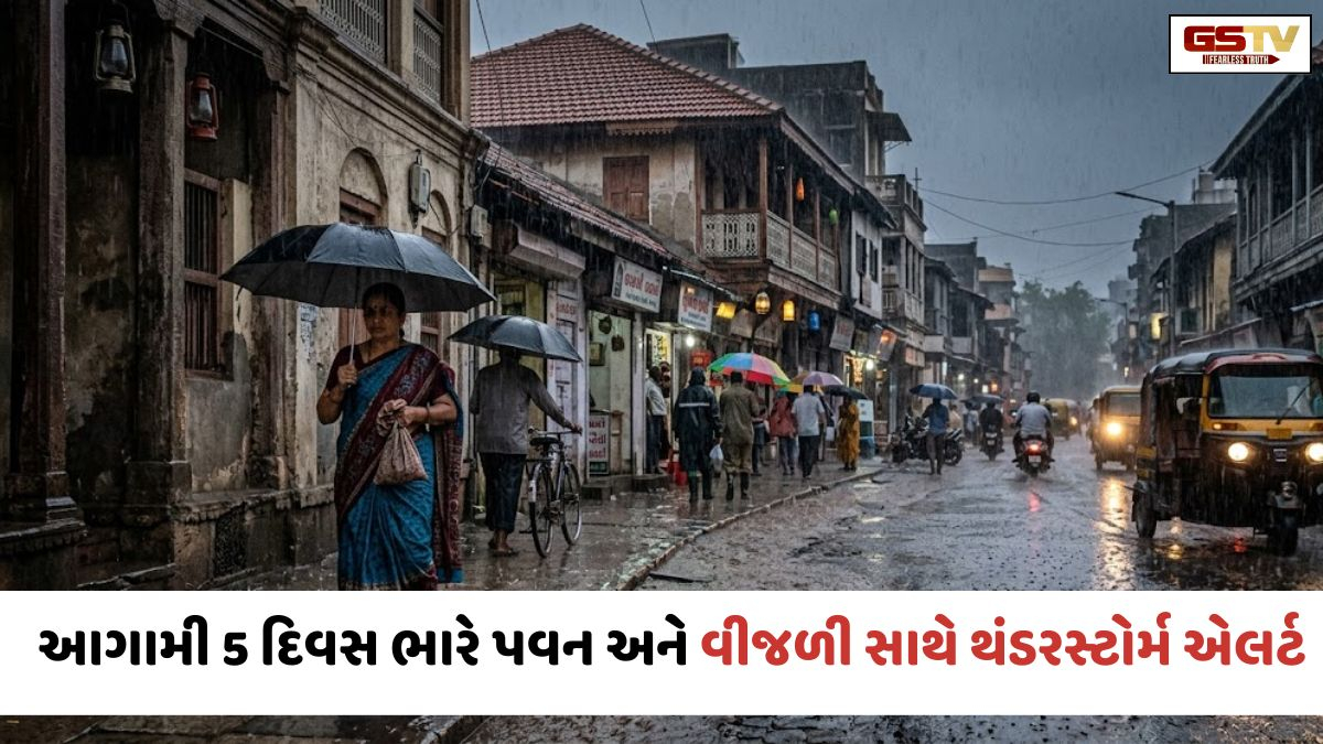 VIDEO: Gujaratમાં મેઘરાજાની તોફાની ઇનિંગ: 24 કલાકમાં 65 તાલુકાઓમાં વરસાદ, આગામી 5 દિવસ ભારે પવન અને વીજળી સાથે થંડરસ્ટોર્મ એલર્ટ