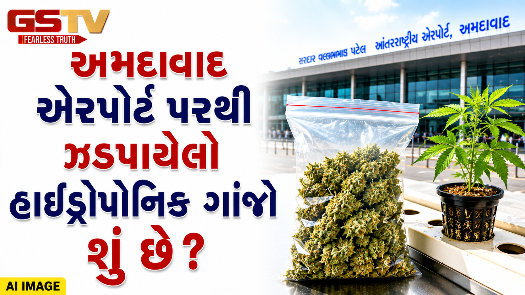 અમદાવાદ એરપોર્ટ પરથી ઝડપાયેલો હાઇડ્રોપોનિક ગાંજો શું છે? બેંગકોકથી આવેલો મુસાફર ફૂડ પેકેટ્સની આડમાં કરતો હતો હેરાફેરી