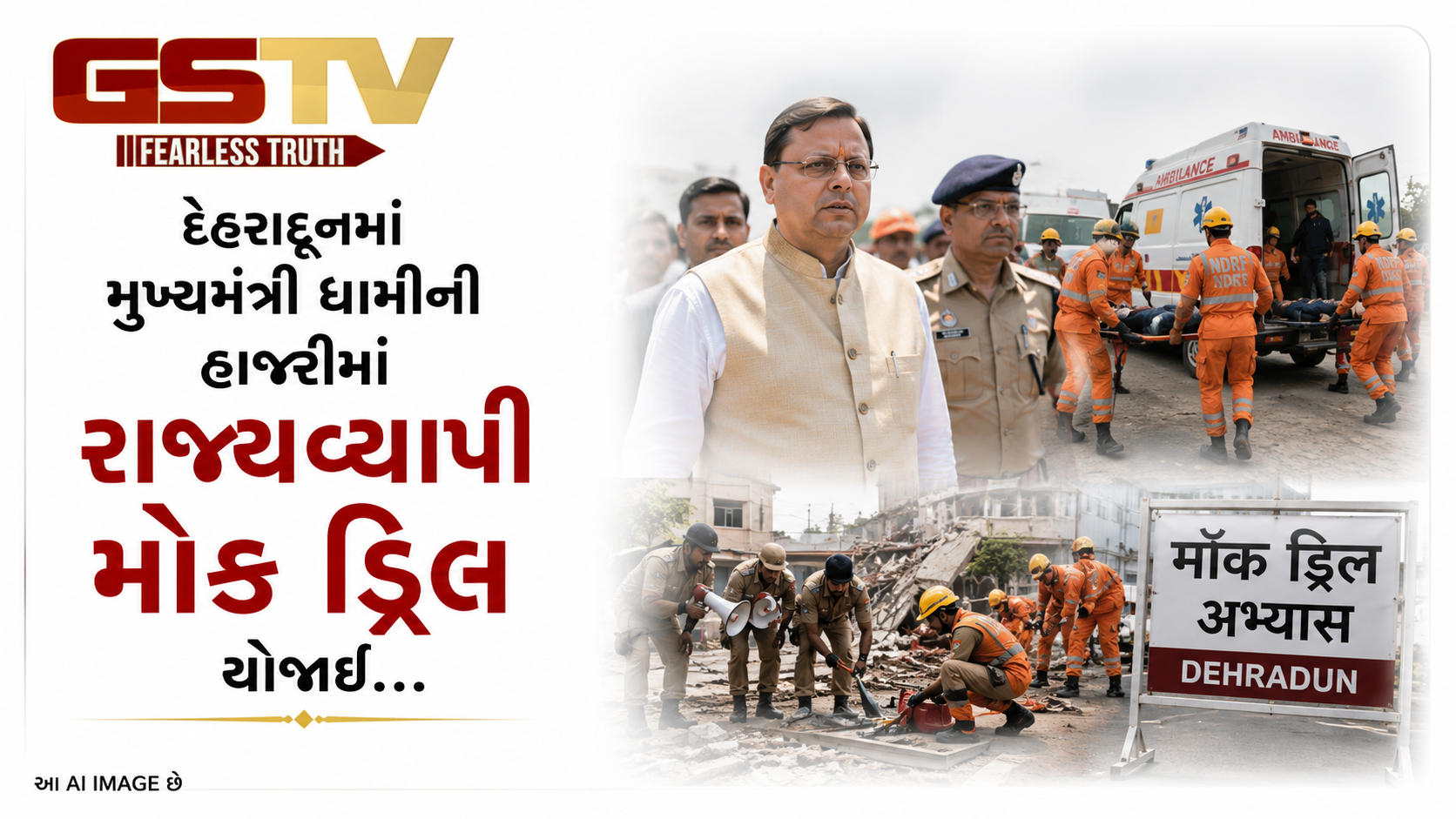 VIDEO: દેહરાદૂનમાં મુખ્યમંત્રી ધામીની હાજરીમાં રાજ્યવ્યાપી મોક ડ્રિલ યોજાઈ