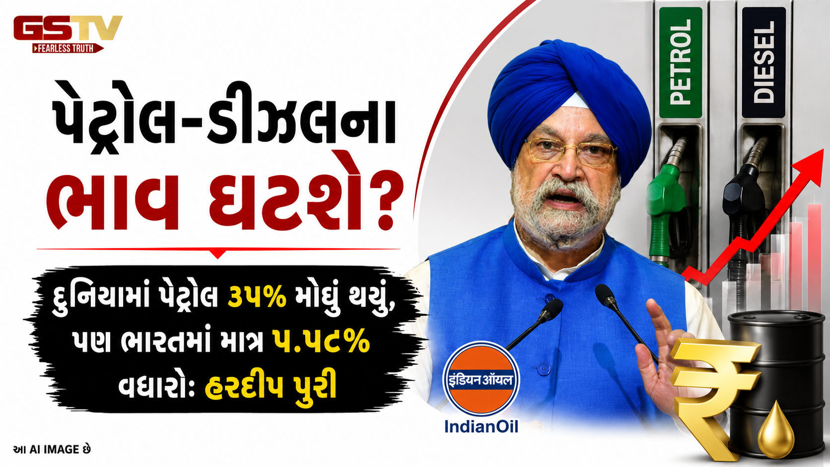 VIDEO: શું દેશમાં ઘટશે પેટ્રોલ-ડીઝલના ભાવ? હોર્મુઝ વિવાદ શાંત પડતાં કેન્દ્રીય પેટ્રોલિયમ મંત્રીનું મોટું નિવેદન