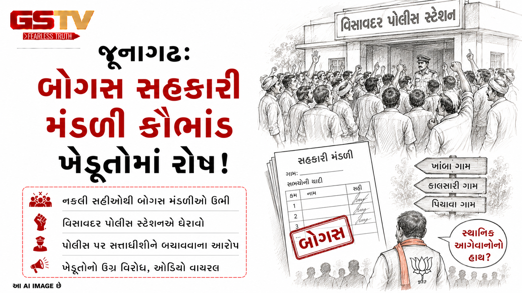 VIDEO: મોટું કૌભાંડ: જૂનાગઢમાં બોગસ મંડળીઓથી ખળભળાટ, નકલી સહીઓ થતાં ખેડૂતો રણચંડી બન્યા!