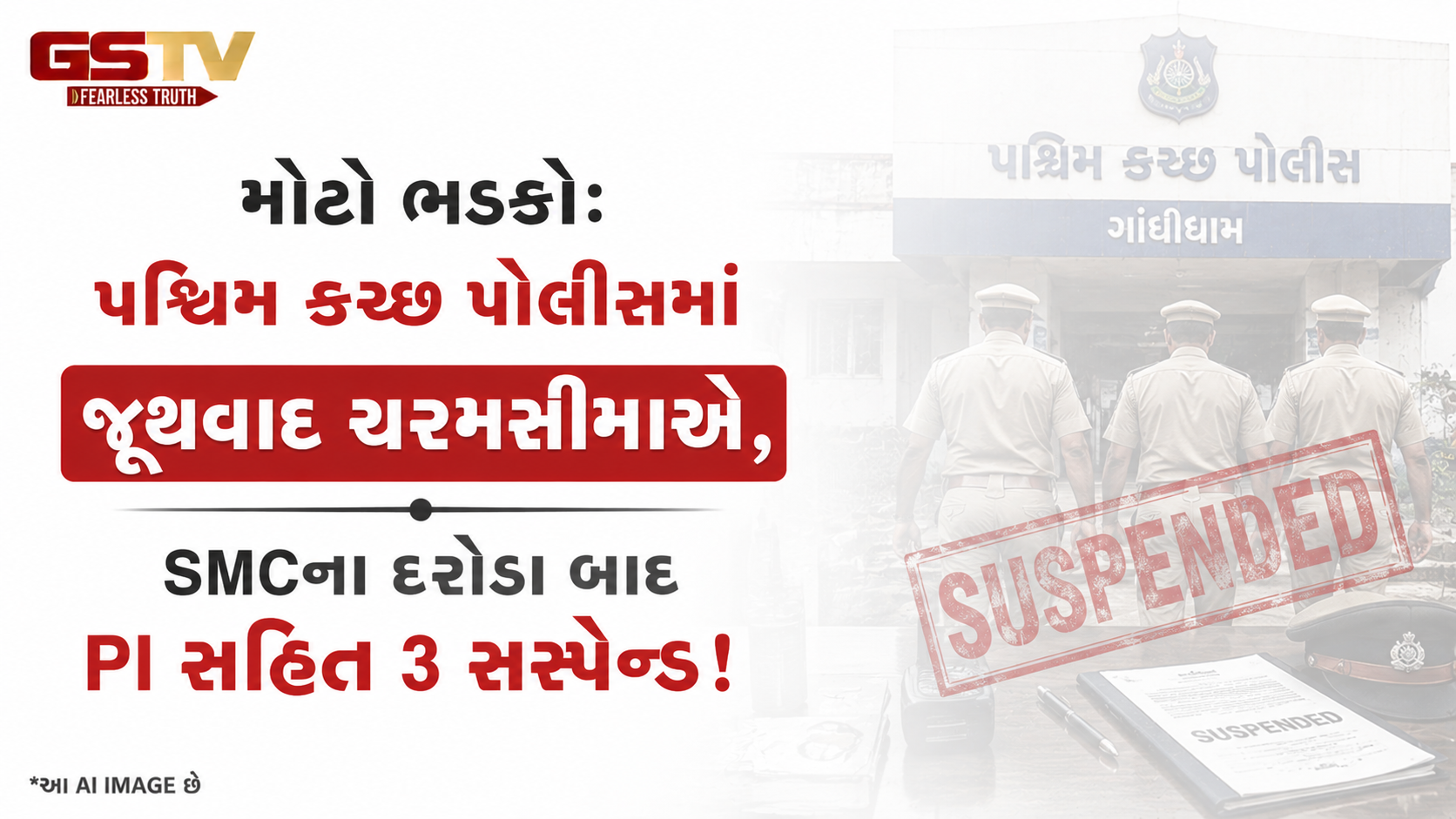 VIDEO: મોટો ભડકો: પશ્ચિમ કચ્છ પોલીસમાં જૂથવાદ ચરમસીમાએ, SMCના દરોડા બાદ PI સહિત 3 સસ્પેન્ડ!