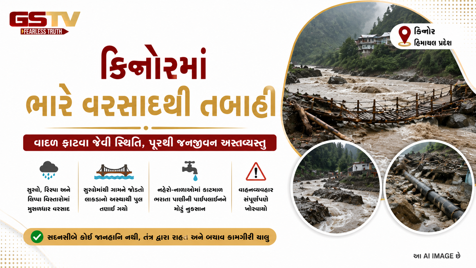 VIDEO: ભયાનક પૂર: કિન્નોરમાં આભ ફાટ્યું, નદી-નાળાઓમાં ઘોડાપૂરથી ભારે તબાહી!