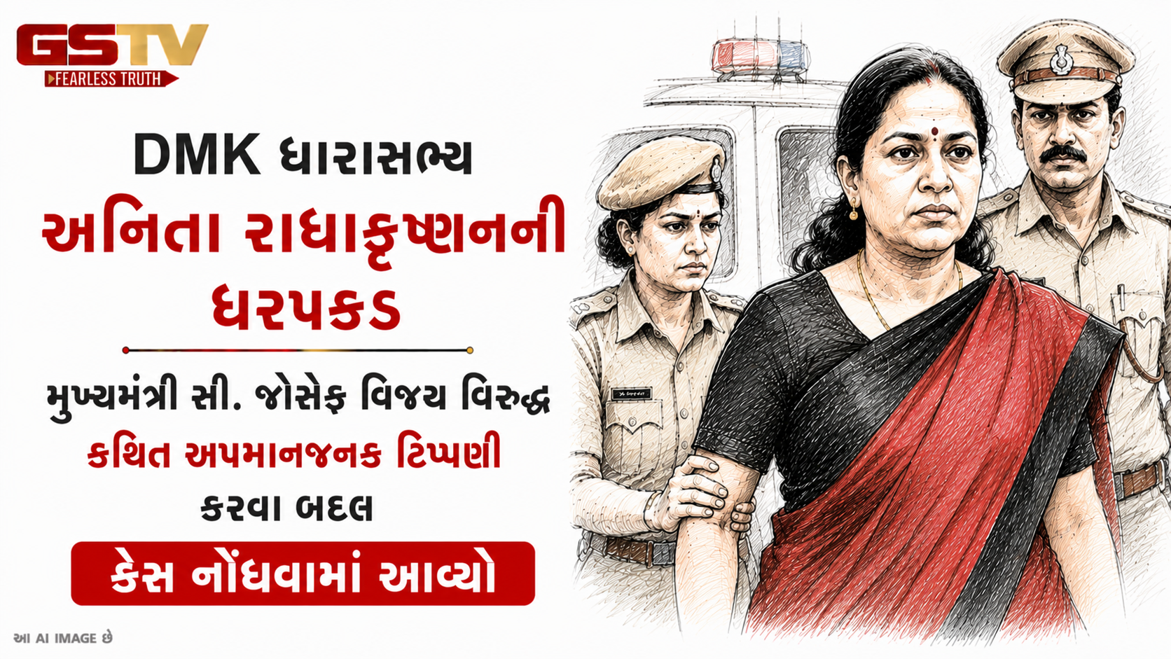 VIDEO: DMK ધારાસભ્ય અનિતા રાધાકૃષ્ણનની ધરપકડ