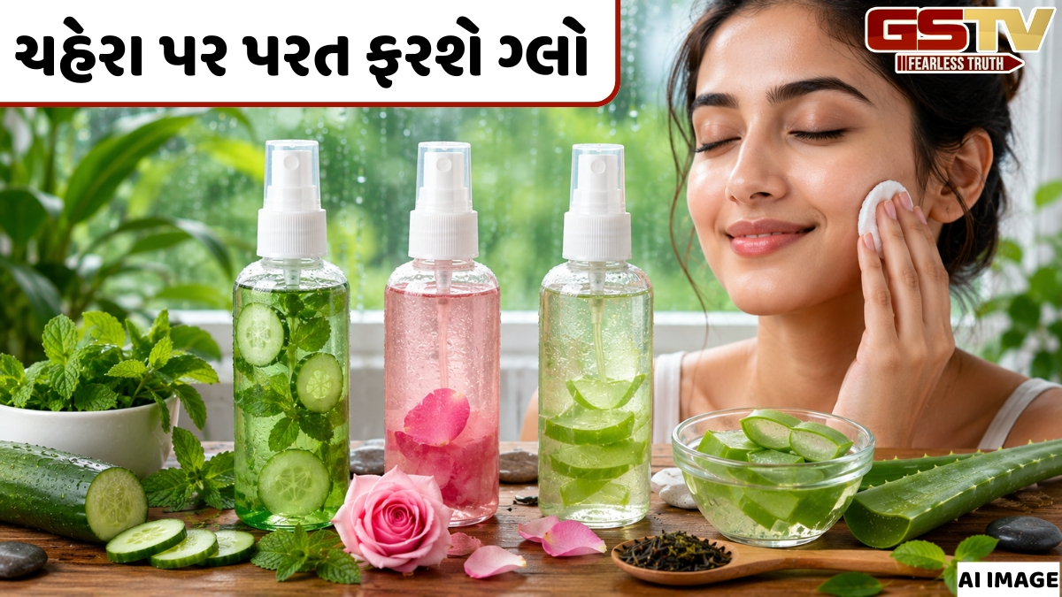 Beauty Tips / તમારી ત્વચા વરસાદને કારણે નિસ્તેજ થઈ ગઈ છે? તો ઘરે તૈયાર કરો આ નેચરલ ટોનર