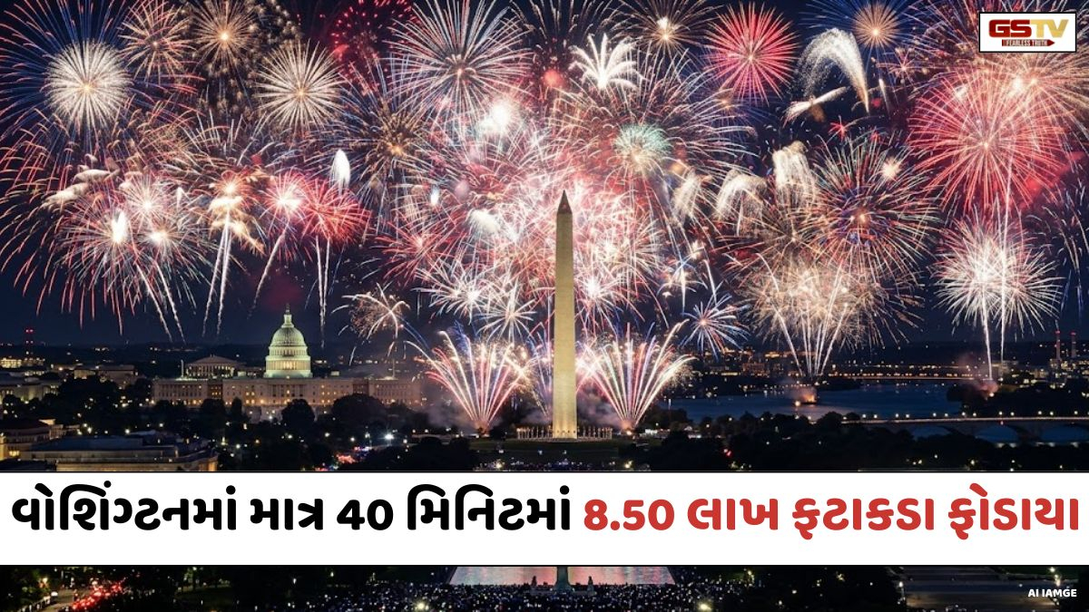 Americaમાં ઐતિહાસિક આતશબાજી; 40 મિનિટમાં 8.50 લાખ ફટાકડાનો વર્લ્ડ રેકોર્ડ;  સેશેલ્સના GDP કરતાં વધુના ફટાકડા ફૂટ્યા!
