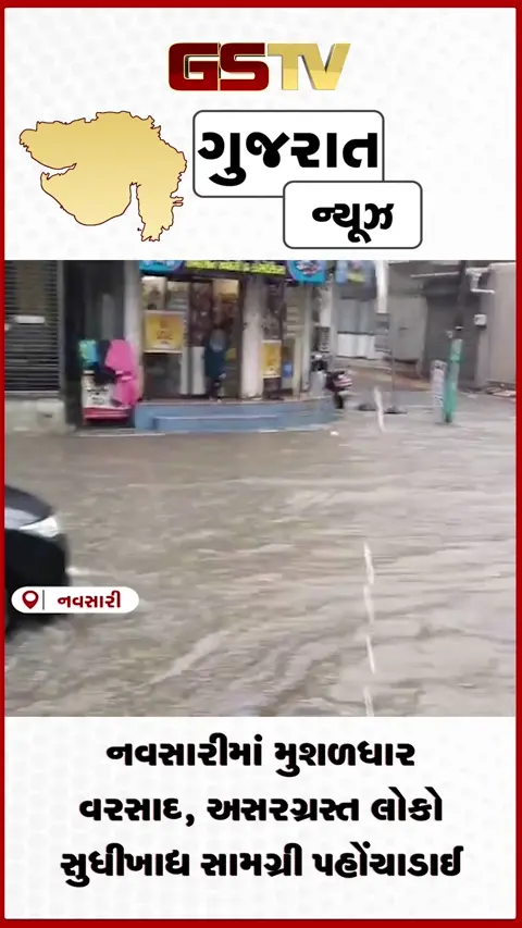VIDEO: નવસારીમાં મુશળધાર વરસાદ, અસરગ્રસ્ત લોકો સુધી ખાદ્ય સામગ્રી પહોંચાડાઈ