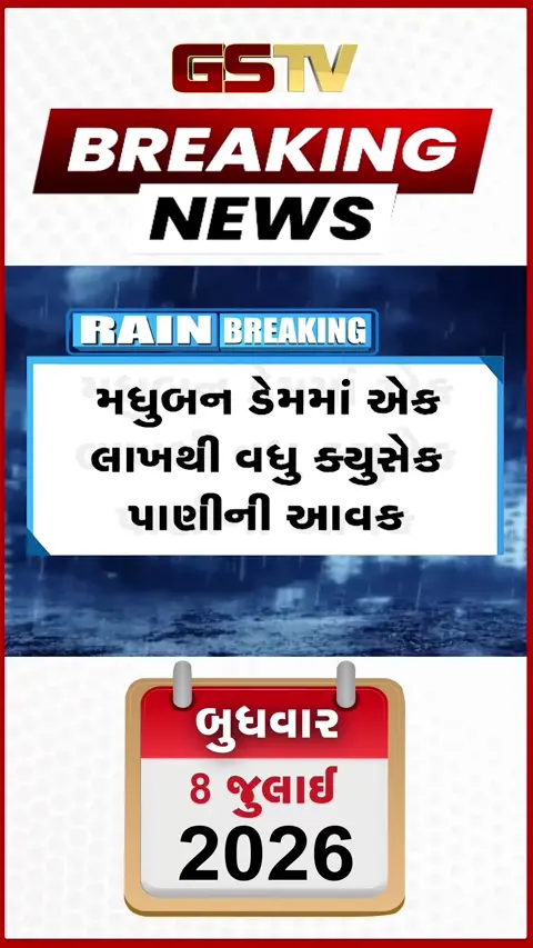 VIDEO: વલસાડમાં મેઘતાંડવ: મધુબન ડેમના ૮ દરવાજા ખોલાયા, દમણગંગા નદી બે કાંઠે થતાં વાપી-સેલવાસ-દમણ એલર્ટ પર!