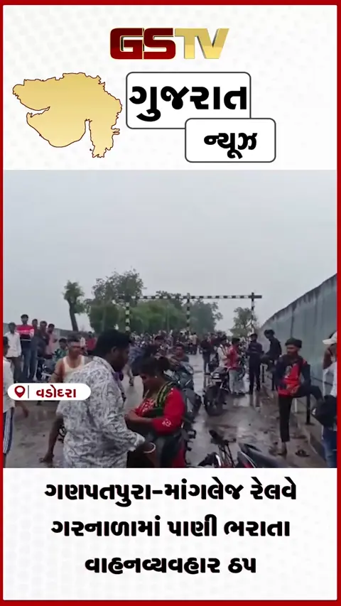 VIDEO: વડોદરા: કરજણના ગણપતપુરા-માંગલેજ માર્ગ પર રેલવે ગરનાળામાં પાણી ભરાતા વાહનવ્યવહાર ખોરવાયો
