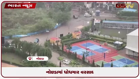 VIDEO: નોઇડાના સેક્ટર ૪૫ સહિત વિવિધ વિસ્તારોમાં ધોધમાર વરસાદ