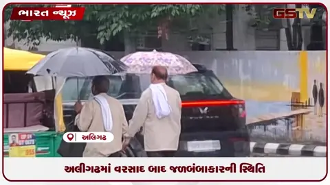 VIDEO: અલીગઢમાં વરસાદ બાદ જળબંબાકારની સ્થિતિ
