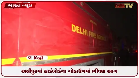 VIDEO: અલીપુરમાં કાર્ડબોર્ડના ગોડાઉનમાં ભીષણ આગ