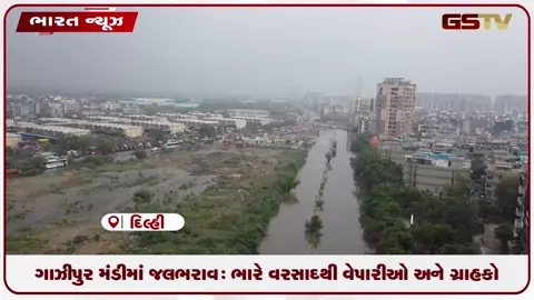 VIDEO: ગાઝીપુર મંડીમાં જલભરાવ: ભારે વરસાદથી વેપારીઓ અને ગ્રાહકો પરેશાન