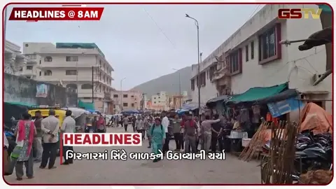 VIDEO: HEADLINE 8:00 AM/ ગિરનારમાં સિંહે બાળકે ઉઠાવ્યાની ચર્ચા, અસરગ્રસ્ત ઉદ્યોગોને સહાયની ખાતરી