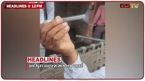 VIDEO: VIDEO: HEADLINE 12:00 PM/ ચાંદીપુરા વાઈરસ સામે તંત્ર એલર્ટ, કેન્સરની સારવાર દરમિયાન તબીબ પર હુમલો!