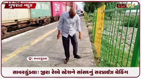VIDEO: ૬ કરોડના ખર્ચે બનેલા જીરા રેલ્વે પ્લેટફોર્મની નબળી કામગીરી જોઈ સાંસદ લાલઘૂમ