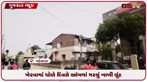VIDEO: મહેસાણાના ખેરવામાં ધોળેદિવસે લૂંટ: આંખમાં મરચું નાખી હુમલો કરી રોકડ અને દાગીનાની લૂંટ