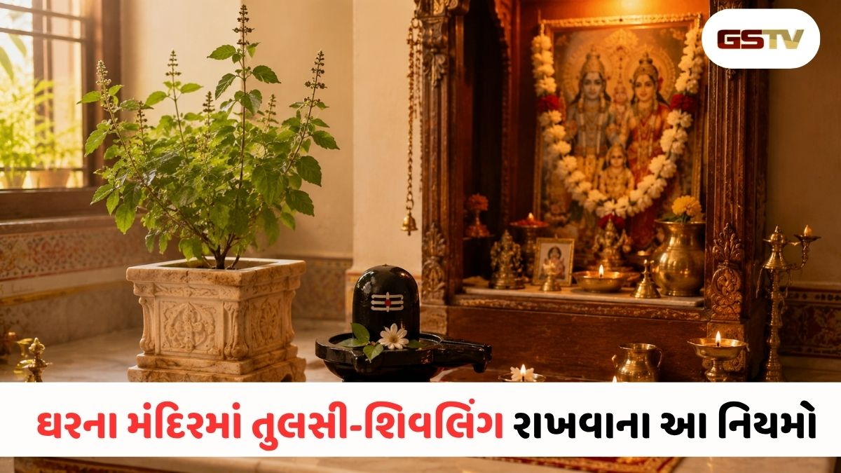 શું ઘરના મંદિરમાં તુલસી, શંખ અને શિવલિંગ એકસાથે રાખી શકાય? જાણી લો વાસ્તુના ખાસ નિયમો