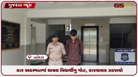 VIDEO: વડોદરામાં કારની ટક્કરે વિદ્યાર્થીનું મોત, કારચાલક ઝડપાયો