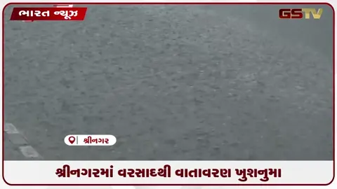 VIDEO: શ્રીનગરમાં વરસાદથી વાતાવરણ ખુશનુમા