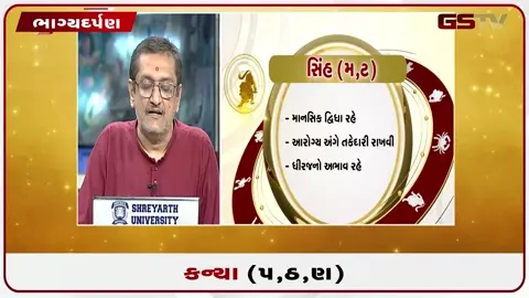VIDEO: જુઓ તારીખ 20 જુલાઈ સોમવારનું કન્યાનું રાશિફળ (અક્ષરો: પ,ઠ,ણ)
