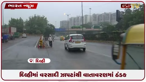 VIDEO: દિલ્હીમાં વરસાદી ઝાપટાંથી વાતાવરણમાં ઠંડક