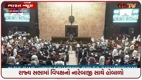 VIDEO: સંસદના ચોમાસુ સત્ર દરમિયાન વિપક્ષનો ભારે હંગામો, રાજ્યસભાની કાર્યવાહી બપોરે 2 વાગ્યા સુધી સ્થગિત