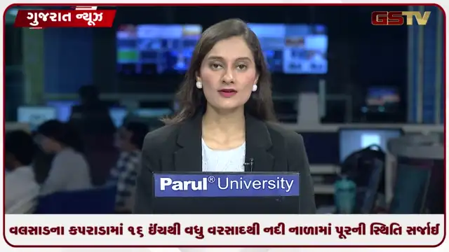 VIDEO: વલસાડના કપરાડામાં 16 ઈંચથી વધુ વરસાદ પડતા નદી-નાળામાં પૂરની સ્થિતિ સર્જાઈ