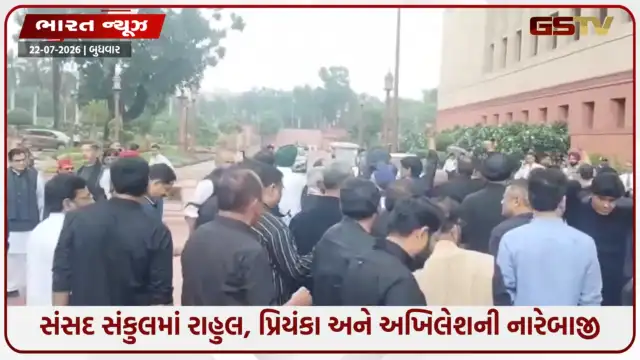 VIDEO: NEET વિવાદ, કોંગ્રેસનો પ્રોટેસ્ટ પાર્ટ-2; કાળા કપડાં પહેરીને સંસદ પહોંચ્યા વિપક્ષી સાંસદો, રાહુલ-પ્રિયંકા-અખિલેશના સૂત્રોચ્ચાર 