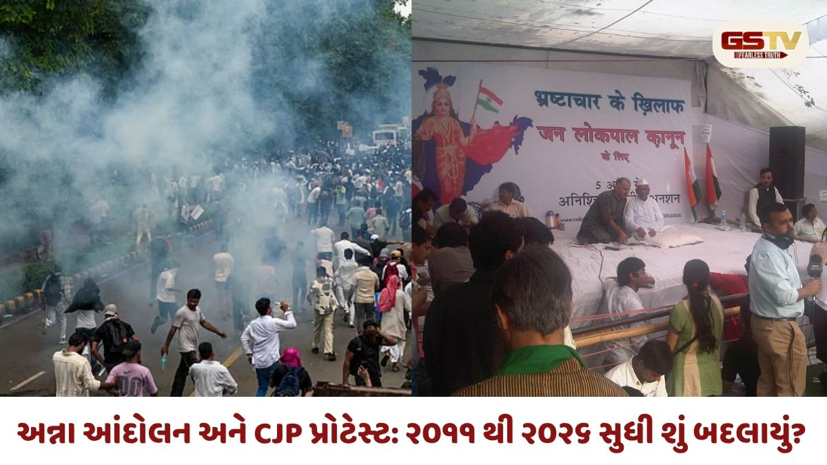 શું CJP પ્રોટેસ્ટ બીજું અન્ના આંદોલન બની રહ્યું છે? ૨૦૧૧ અને ૨૦૨૬ના જનઆંદોલનો વચ્ચે કેટલો તફાવત?