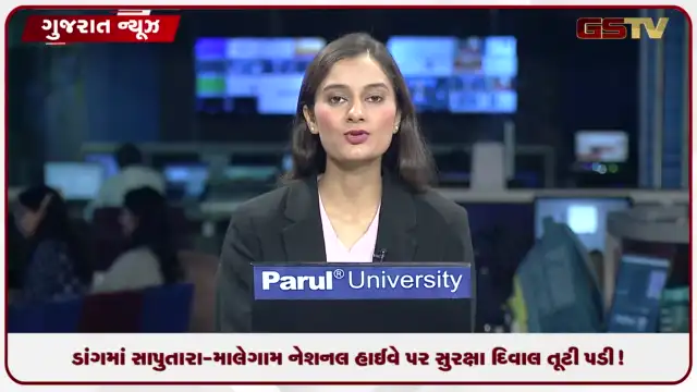 VIDEO: ડાંગમાં સાપુતારા-માલેગામ નેશનલ હાઈવે પર સુરક્ષા દિવાલ તૂટી પડી!