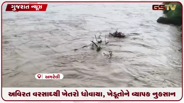 VIDEO: અવિરત વરસાદથી અનેક ખેતરો ધોવાયા, ખેડૂતોને વ્યાપક નુકસાન