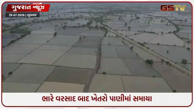 VIDEO: રાધનપુર તાલુકામાં ભારે વરસાદને કારણે ખેતરો પાણીમાં ગરકાવ, જુઓ જળબંબાકારના ડ્રોન દ્રશ્યો